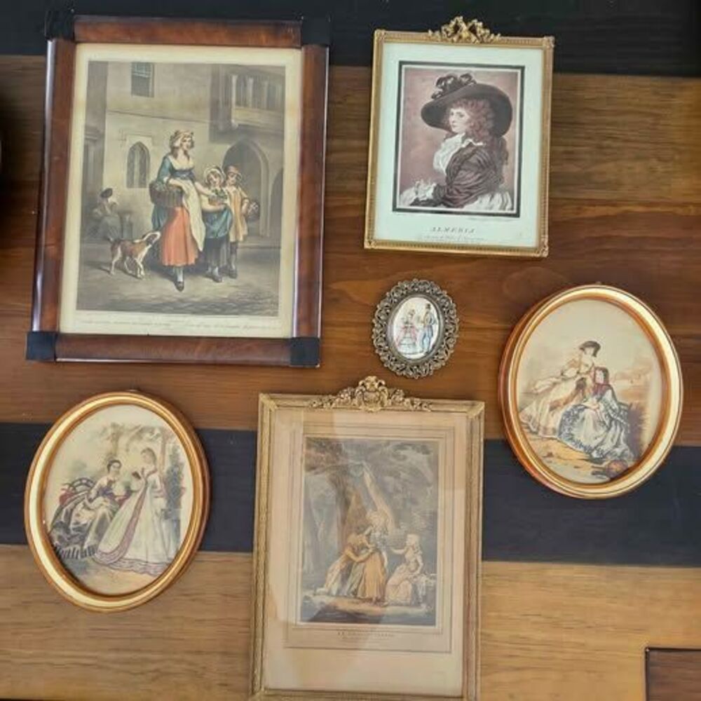 Antique gallery wall Victorian ready to go